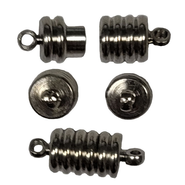 MAGENTIC TWIST CLASP 8X20MM  STAINLESS STEEL COLOR(10 PCS)